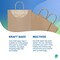 Brown Shopping Bags 5.25 x 3.75 x 8 Pack of 50 Brown Paper Bags with Handles Bulk 150 GSM Brown Gift Bags with Handles Bulk Brown Bags with Handles Bulk Brown Kraft Bags with Handles